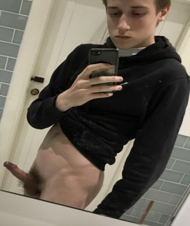 Boy taking dick picture