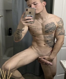 Nude tattooed guy