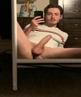 Big cock in the mirror