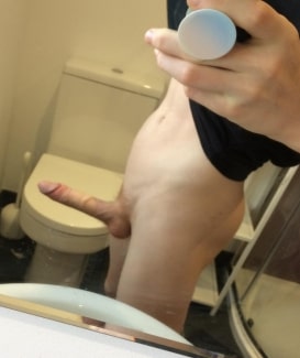 Cock picture in the mirror