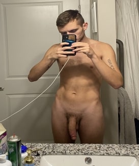 Naked guy with a big cock