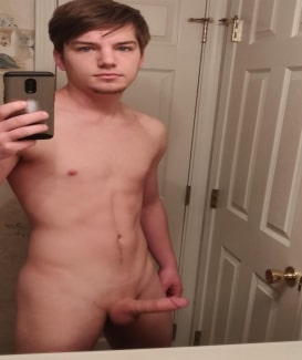 Selfie boy with a nice dick