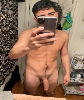 Naked boy with a big dick