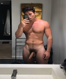Stud with a hairy cock