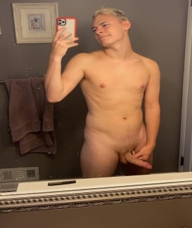 Blonde nude boy