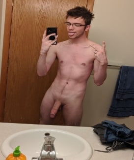 Nude guy with a big cock