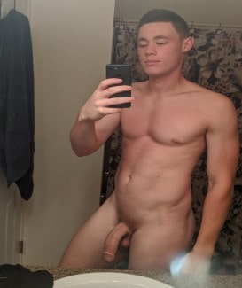 Nude boy with a big penis