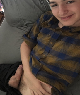 Cutie with his dick out