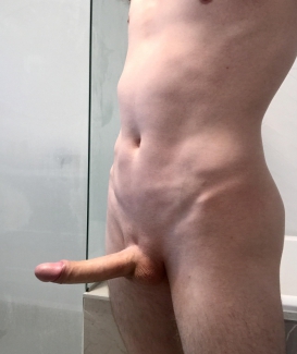 Smooth shaved penis